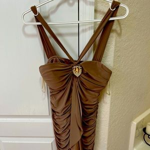 Beautiful light brown dress